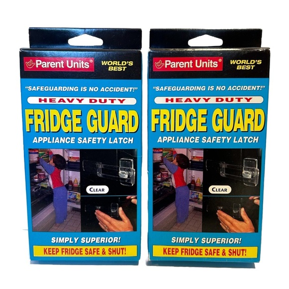 Heavy Duty Fridge Guards Appliance Safety Latch Set of 2 Child Lock Baby Parent - Picture 1 of 4